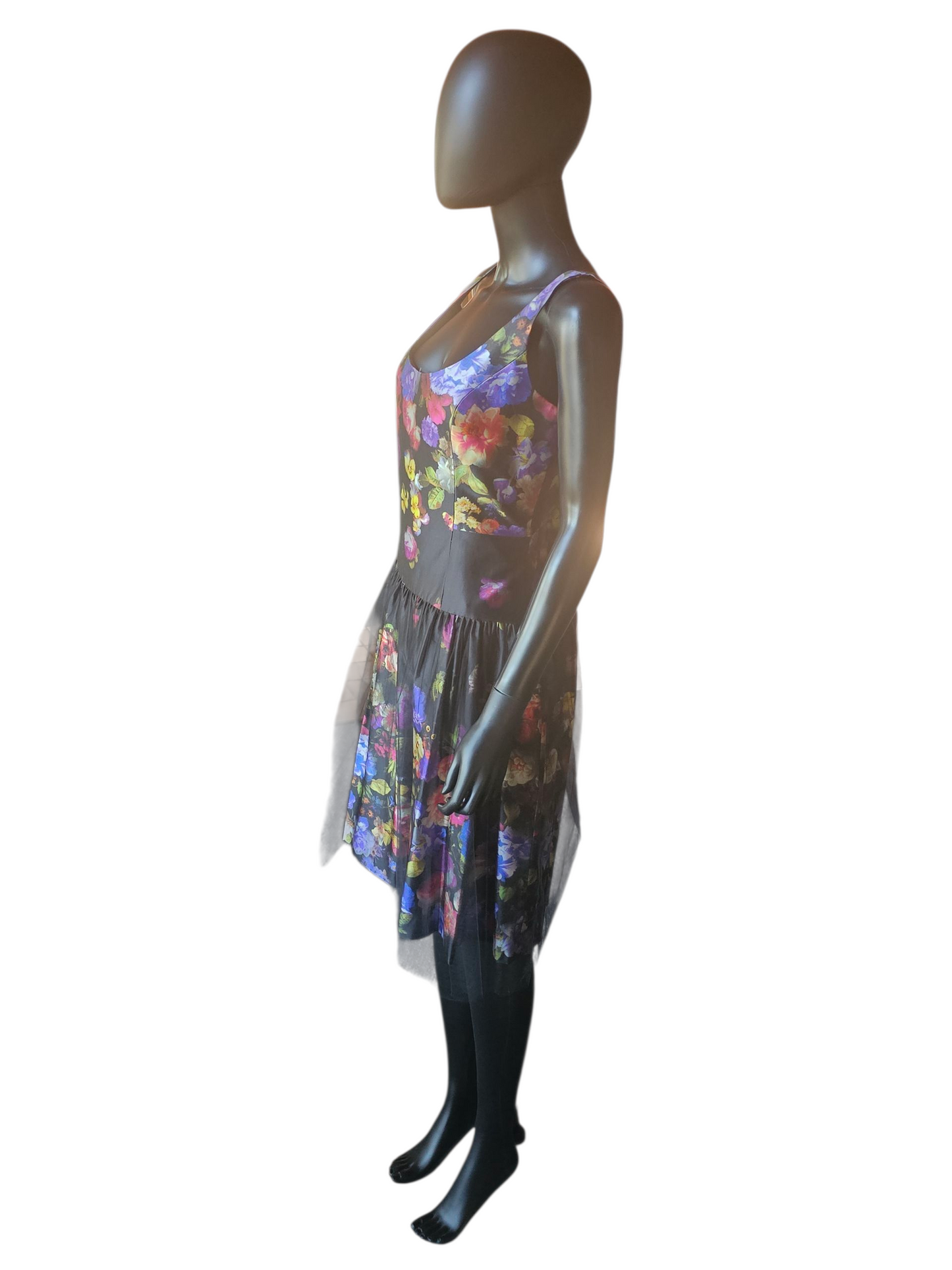 Black Floral Dress NWT - Milly